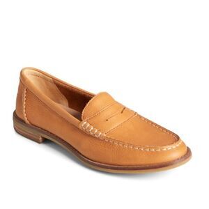 Sperry Women’s Tan Seaport Leather Penny Loafers size 9